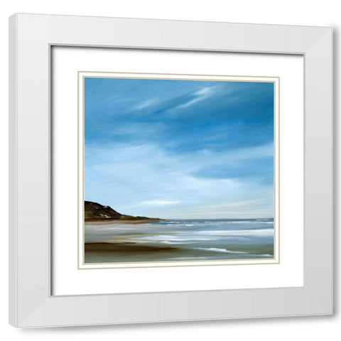 Respite White Modern Wood Framed Art Print with Double Matting by Fleury, Rick