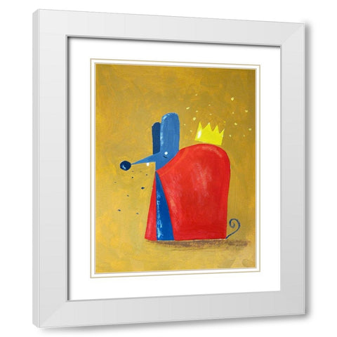 Rat King White Modern Wood Framed Art Print with Double Matting by Filiuta, Robert