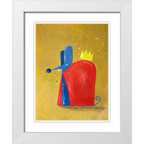 Rat King White Modern Wood Framed Art Print with Double Matting by Filiuta, Robert