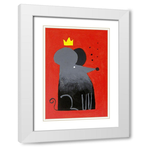 The Swiss King White Modern Wood Framed Art Print with Double Matting by Filiuta, Robert