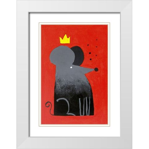 The Swiss King White Modern Wood Framed Art Print with Double Matting by Filiuta, Robert