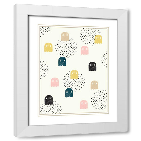 Dead Ghosts White Modern Wood Framed Art Print with Double Matting by Farkas, Robert