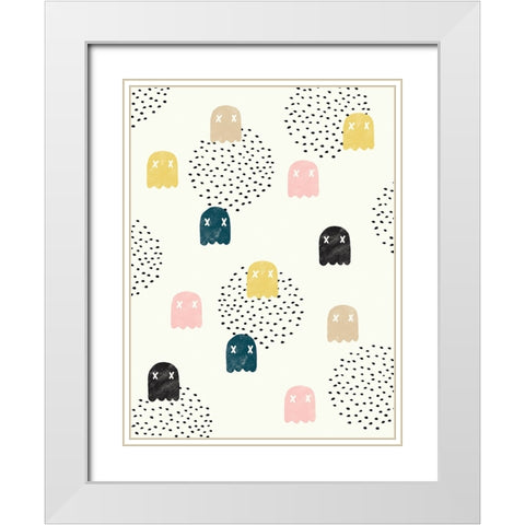 Dead Ghosts White Modern Wood Framed Art Print with Double Matting by Farkas, Robert