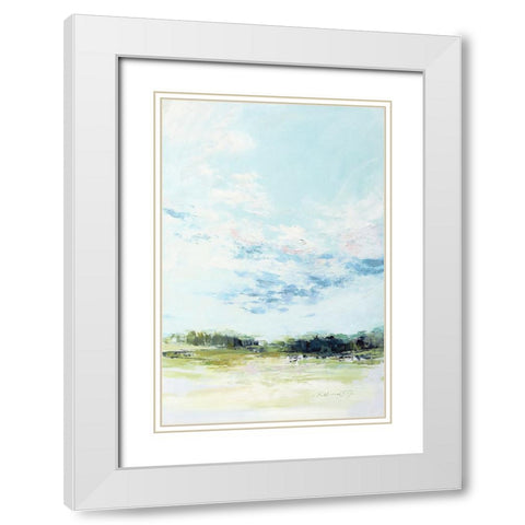 A Moment in Time White Modern Wood Framed Art Print with Double Matting by Fox, Rebecca