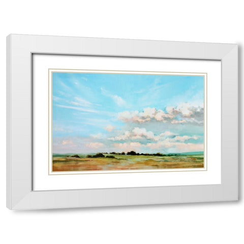 Perfection White Modern Wood Framed Art Print with Double Matting by Fox, Rebecca