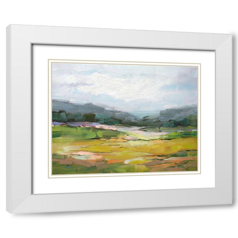 Quiet Place White Modern Wood Framed Art Print with Double Matting by Fox, Rebecca