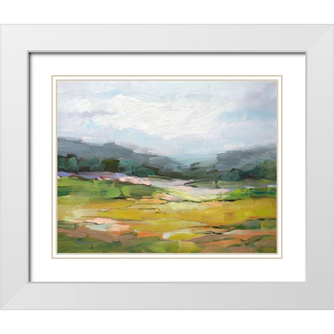 Quiet Place White Modern Wood Framed Art Print with Double Matting by Fox, Rebecca