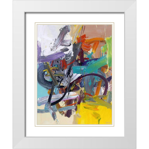 One Of These Days White Modern Wood Framed Art Print with Double Matting by Fai, Fong
