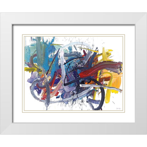 Unruly Moments White Modern Wood Framed Art Print with Double Matting by Fai, Fong