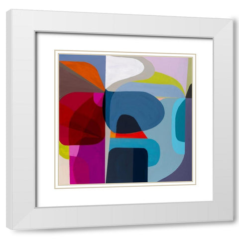 Point of Entry White Modern Wood Framed Art Print with Double Matting by Griese, Marion