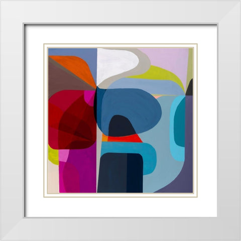 Point of Entry White Modern Wood Framed Art Print with Double Matting by Griese, Marion