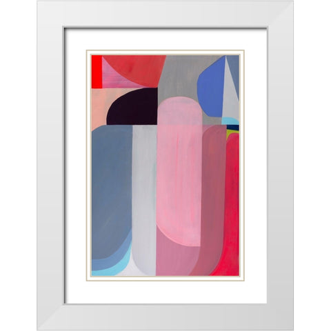 Traumerei White Modern Wood Framed Art Print with Double Matting by Griese, Marion
