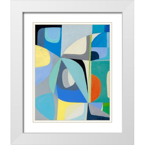 Window of Peace White Modern Wood Framed Art Print with Double Matting by Griese, Marion