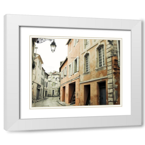 Three Lamps White Modern Wood Framed Art Print with Double Matting by Grainne, Lupen