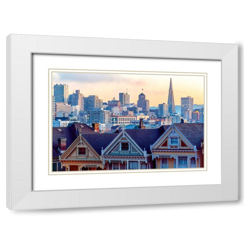Beautiful Time White Modern Wood Framed Art Print with Double Matting by Gordon, Dave