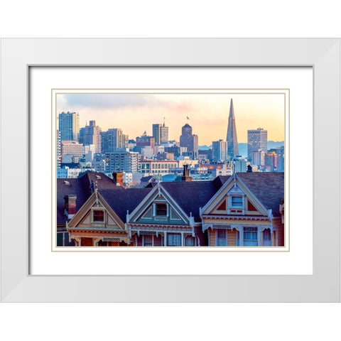 Beautiful Time White Modern Wood Framed Art Print with Double Matting by Gordon, Dave