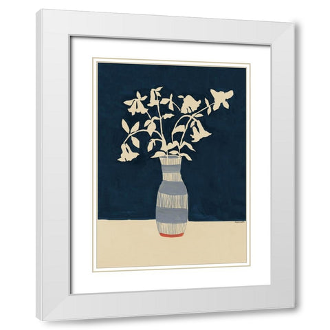 Limoges Vase White Modern Wood Framed Art Print with Double Matting by Galante, Megan