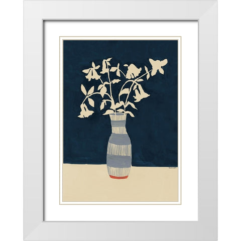 Limoges Vase White Modern Wood Framed Art Print with Double Matting by Galante, Megan