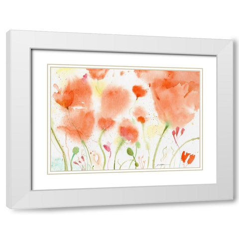 California Dreaming White Modern Wood Framed Art Print with Double Matting by Golden, Sheila