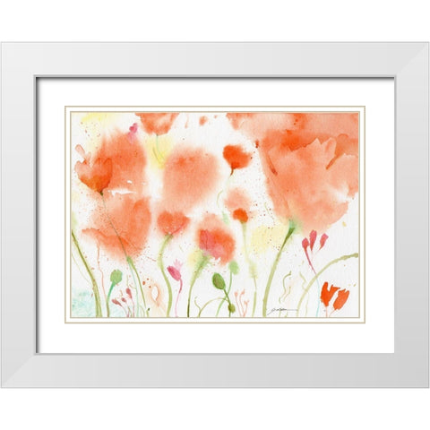 California Dreaming White Modern Wood Framed Art Print with Double Matting by Golden, Sheila