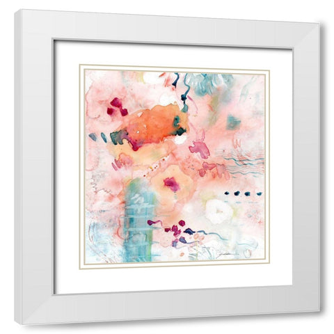 Emergence White Modern Wood Framed Art Print with Double Matting by Golden, Sheila