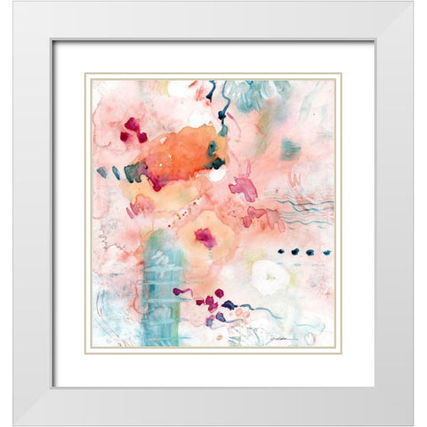 Emergence White Modern Wood Framed Art Print with Double Matting by Golden, Sheila