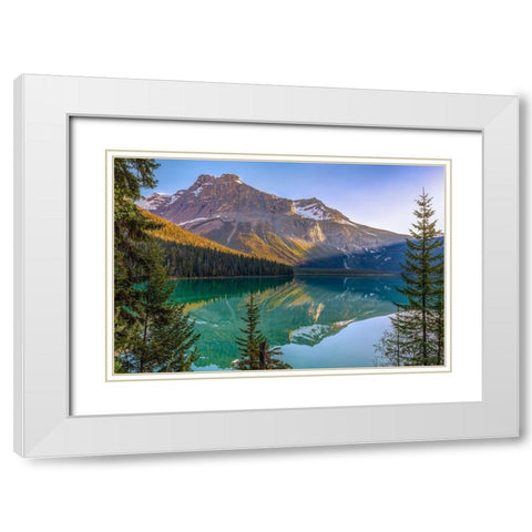 Eternal White Modern Wood Framed Art Print with Double Matting by Gordon, Dave