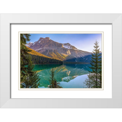 Eternal White Modern Wood Framed Art Print with Double Matting by Gordon, Dave