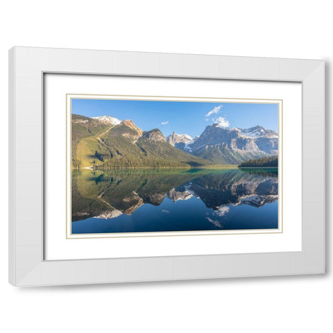 Glacial Majesty White Modern Wood Framed Art Print with Double Matting by Gordon, Dave