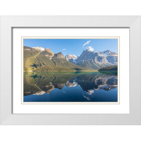 Glacial Majesty White Modern Wood Framed Art Print with Double Matting by Gordon, Dave