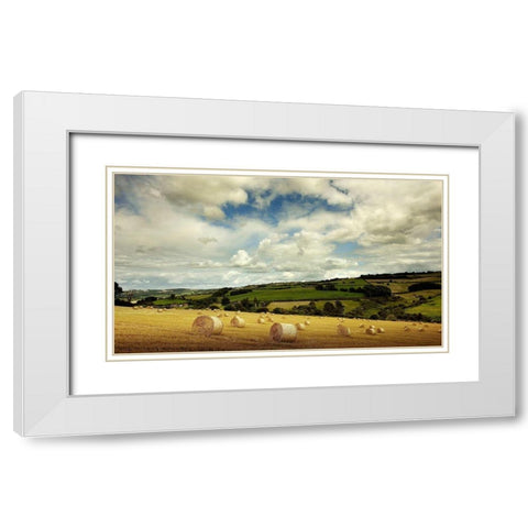 Summer Time White Modern Wood Framed Art Print with Double Matting by Goncalves, Adelino