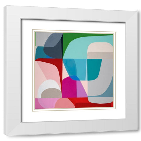 Breaking Sky White Modern Wood Framed Art Print with Double Matting by Griese, Marion