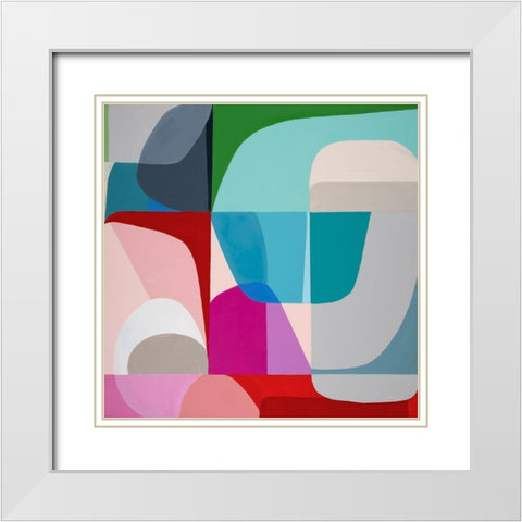Breaking Sky White Modern Wood Framed Art Print with Double Matting by Griese, Marion