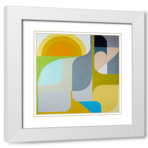 The Sun Does Shine White Modern Wood Framed Art Print with Double Matting by Griese, Marion