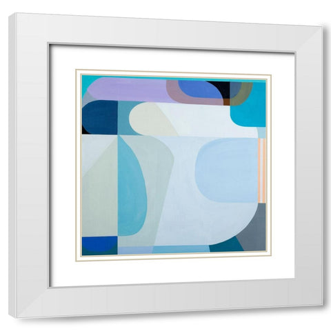 Winter Sun White Modern Wood Framed Art Print with Double Matting by Griese, Marion