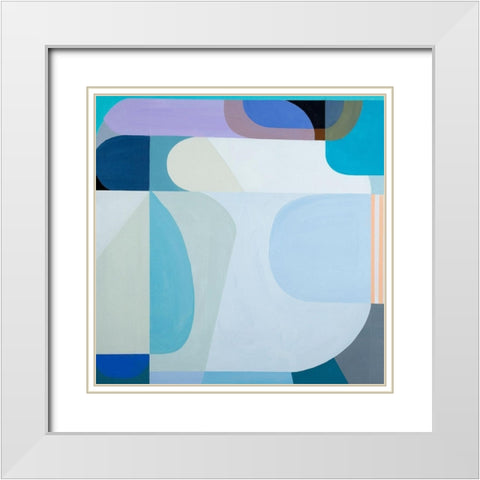 Winter Sun White Modern Wood Framed Art Print with Double Matting by Griese, Marion