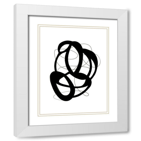 Continuum White Modern Wood Framed Art Print with Double Matting by Greenberg, Ilana