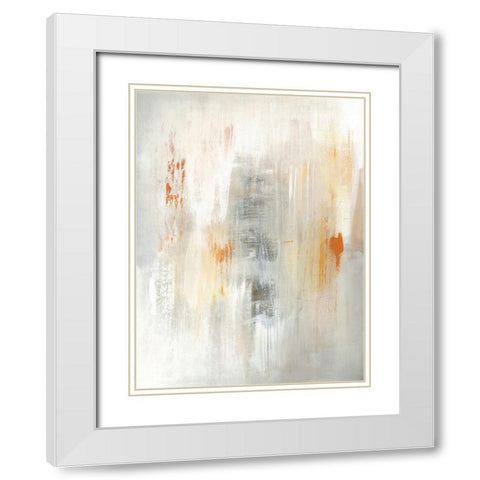 Far and Away White Modern Wood Framed Art Print with Double Matting by Greenberg, Ilana
