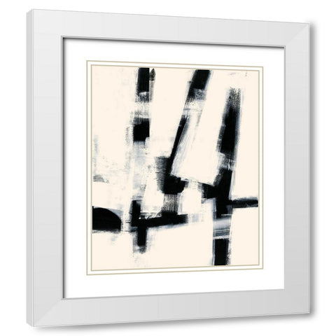 In The Shadows White Modern Wood Framed Art Print with Double Matting by Greenberg, Ilana