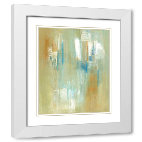 Swept Away White Modern Wood Framed Art Print with Double Matting by Greenberg, Ilana