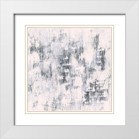Tranquility White Modern Wood Framed Art Print with Double Matting by Greenberg, Ilana