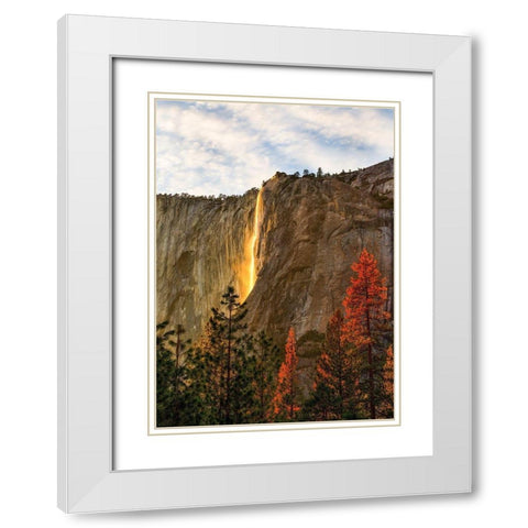 The Lost Fire White Modern Wood Framed Art Print with Double Matting by Gordon, Dave