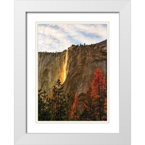 The Lost Fire White Modern Wood Framed Art Print with Double Matting by Gordon, Dave