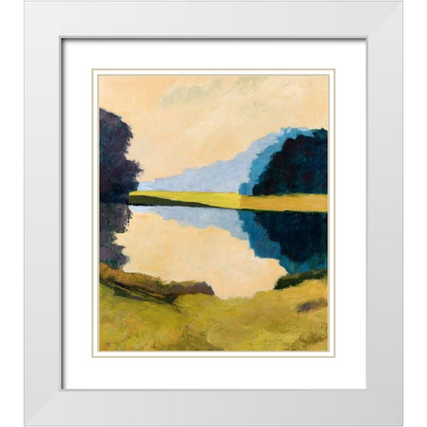 Local Reflections White Modern Wood Framed Art Print with Double Matting by Gordon, Toby