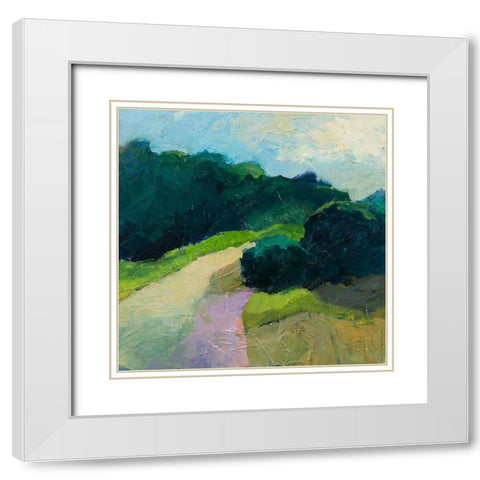 A Different Day-a Different Walk White Modern Wood Framed Art Print with Double Matting by Gordon, Toby