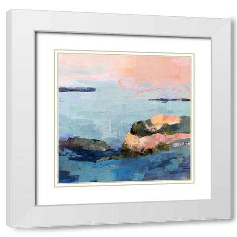 Fort Foster White Modern Wood Framed Art Print with Double Matting by Gordon, Toby