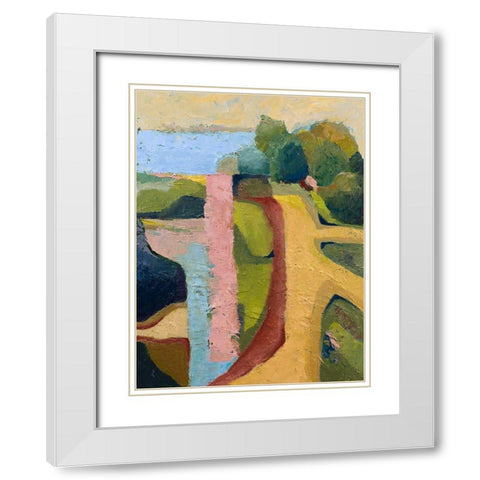 Sandy Hill Farm White Modern Wood Framed Art Print with Double Matting by Gordon, Toby