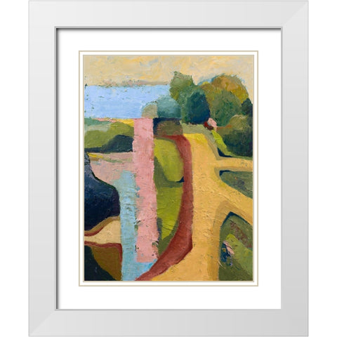 Sandy Hill Farm White Modern Wood Framed Art Print with Double Matting by Gordon, Toby