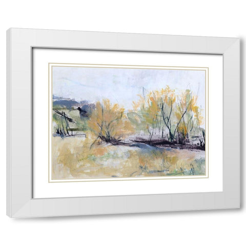 Fairlie Road White Modern Wood Framed Art Print with Double Matting by Gordon, Ann