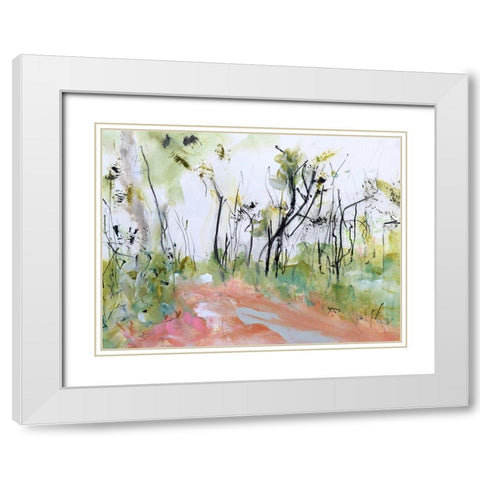 Fire Trail Through Loftus Ridge White Modern Wood Framed Art Print with Double Matting by Gordon, Ann
